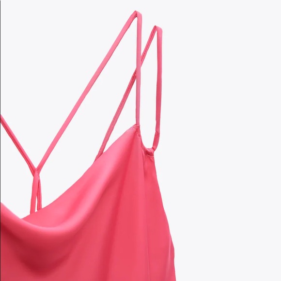 ZARA SATIN LINGERIE STYLE DRESS - Picture 3 of 5